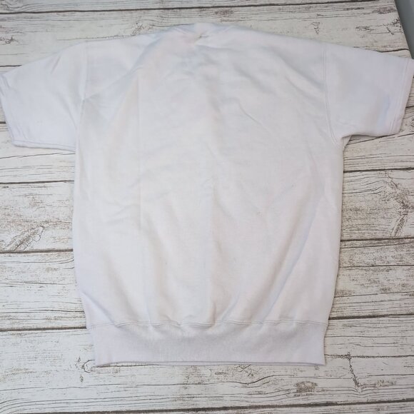 Vintage Jerzees Orca Graphic Sweatshirt White Animal Print USA Made – Unisex L - Picture 9 of 9